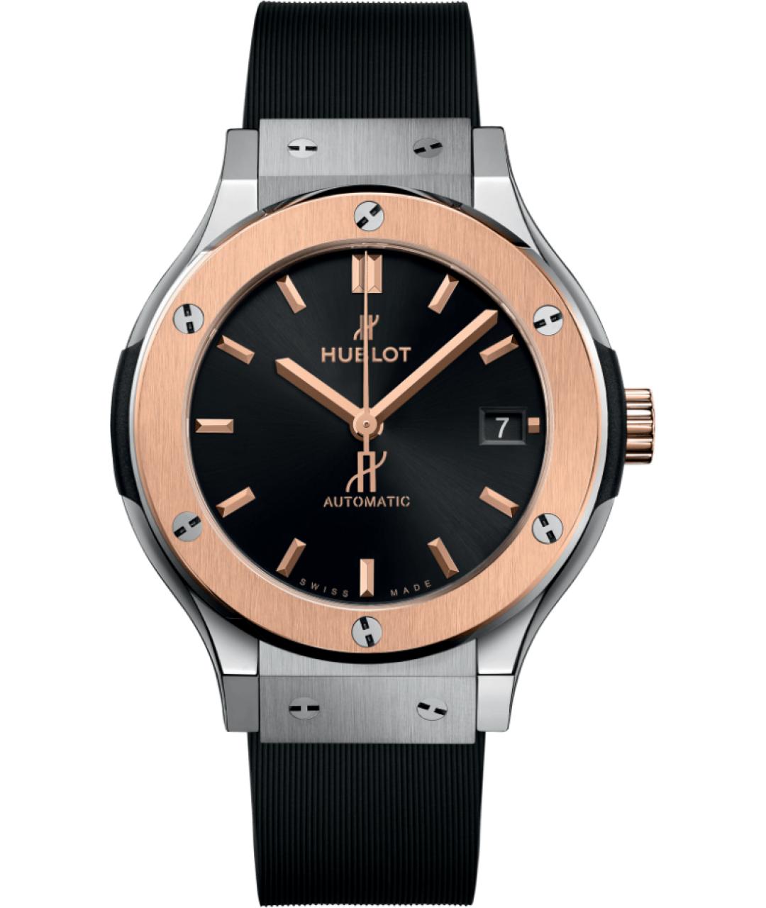 HUBLOT Черные металлические часы, фото 1