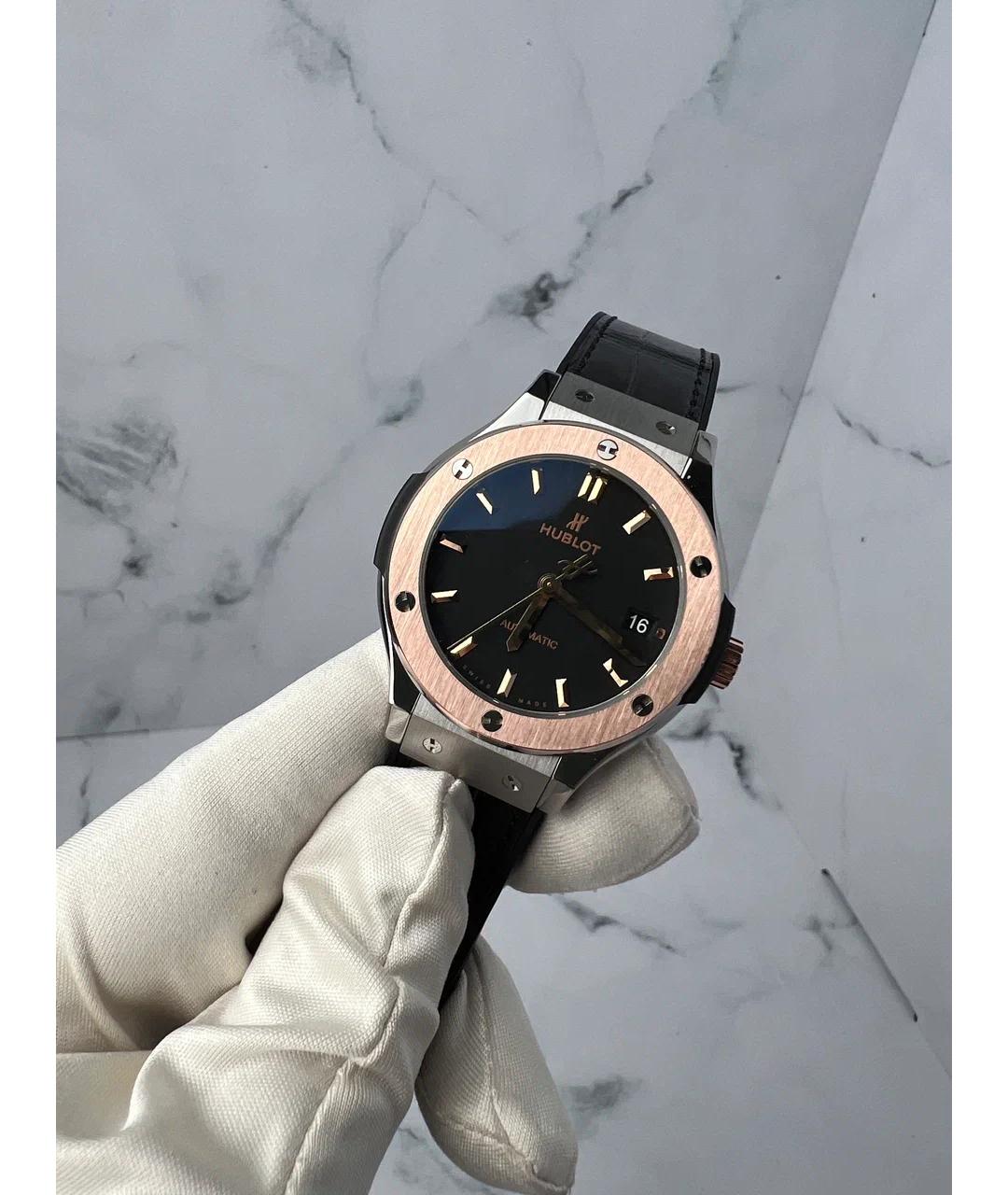 HUBLOT Черные металлические часы, фото 2