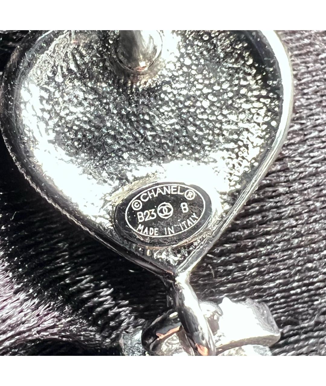 CHANEL Серебряные металлические серьги, фото 6