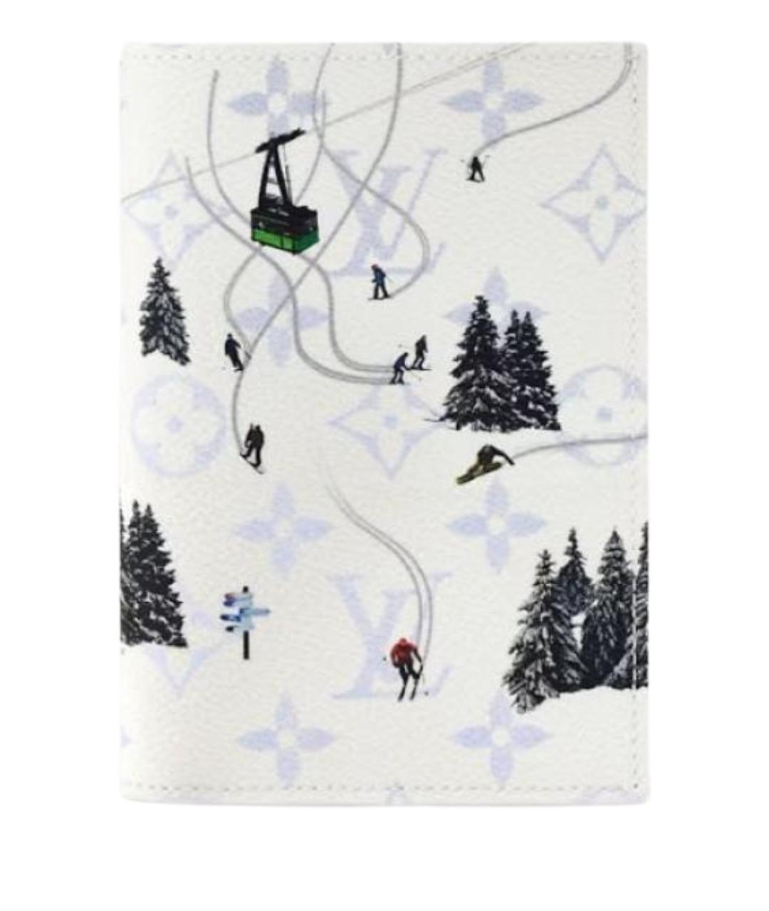 LOUIS VUITTON Белая кожаная визитница, фото 1