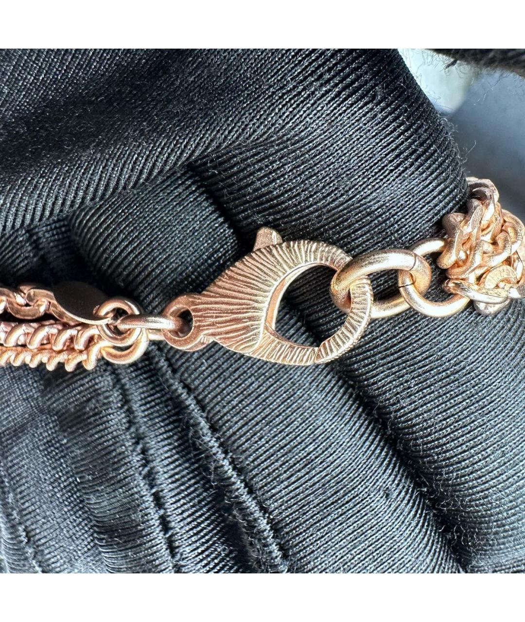 CHANEL Розовое металлическое колье, фото 7