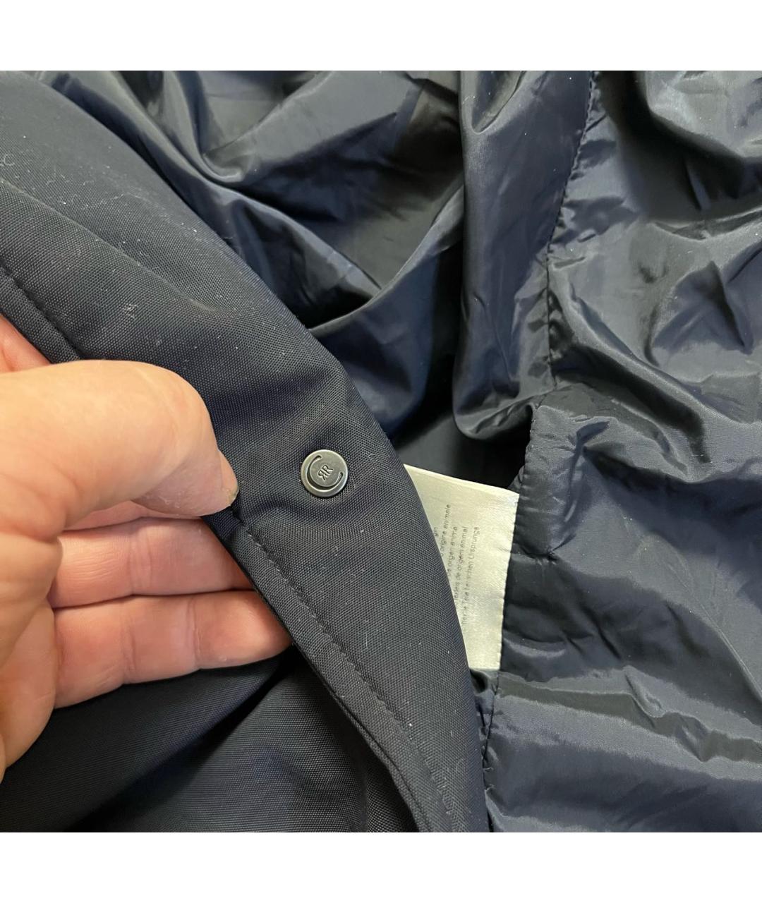 CERRUTI 1881 Темно-синий полиэстеровый тренч / плащ, фото 6