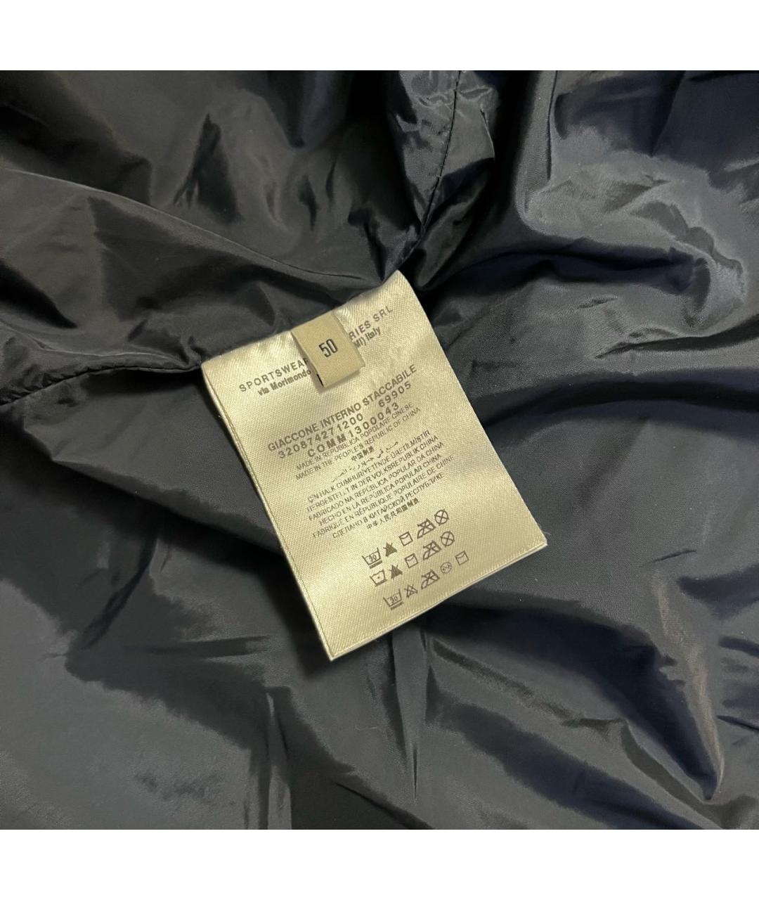 CERRUTI 1881 Темно-синий полиэстеровый тренч / плащ, фото 8