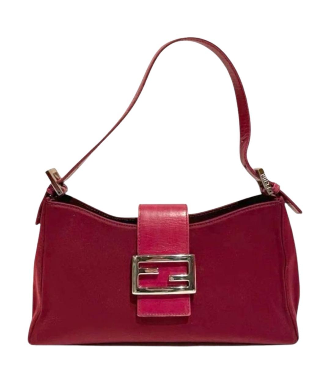 FENDI Фуксия тканевая сумка через плечо, фото 1