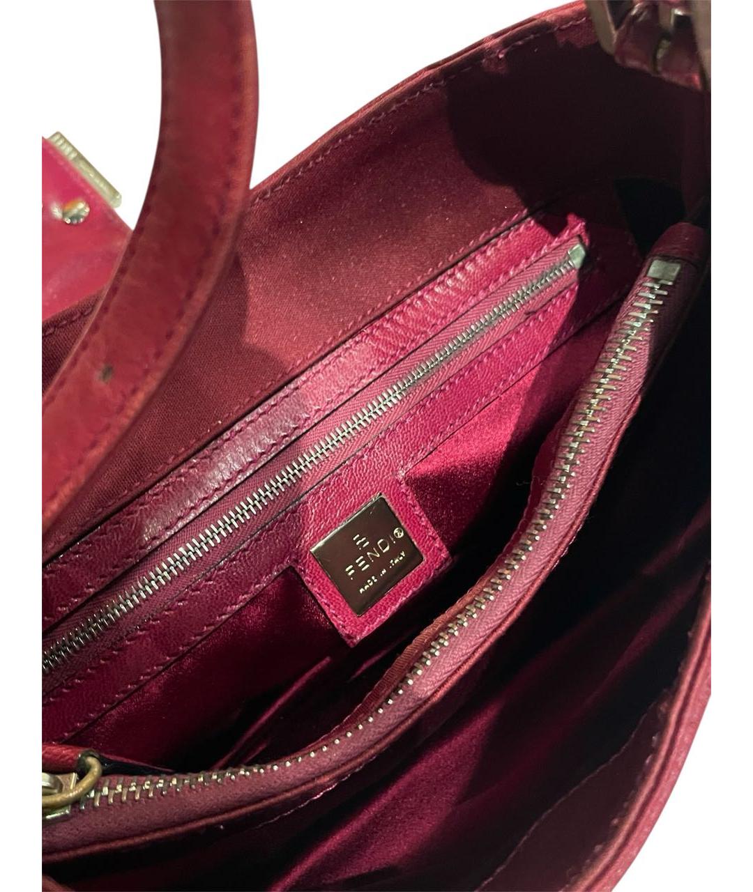 FENDI Фуксия тканевая сумка через плечо, фото 5