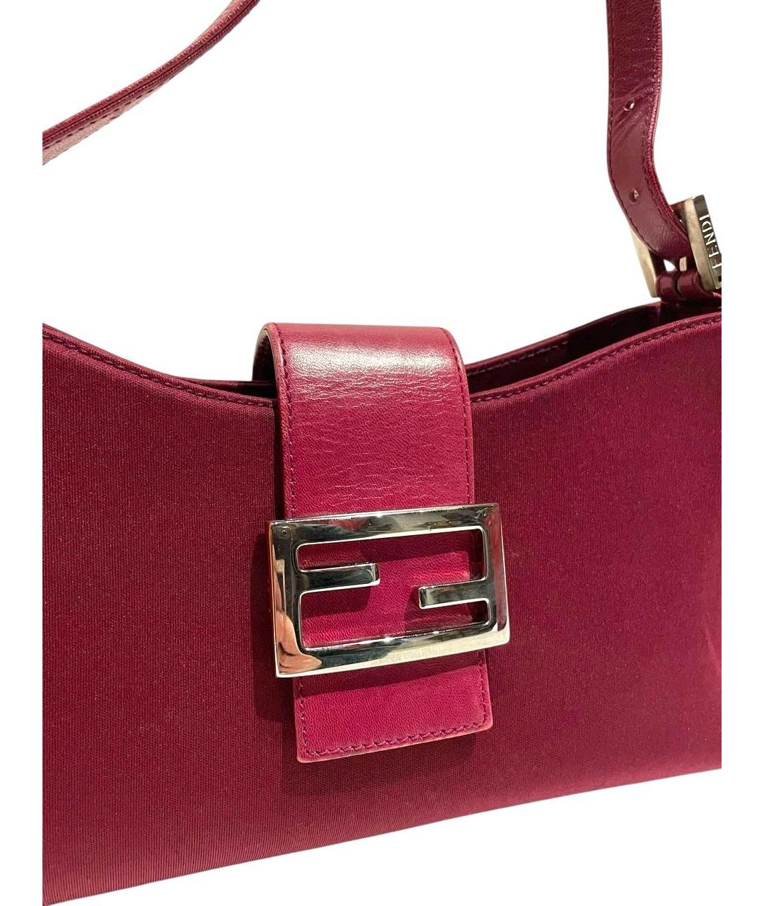 FENDI Фуксия тканевая сумка через плечо, фото 4