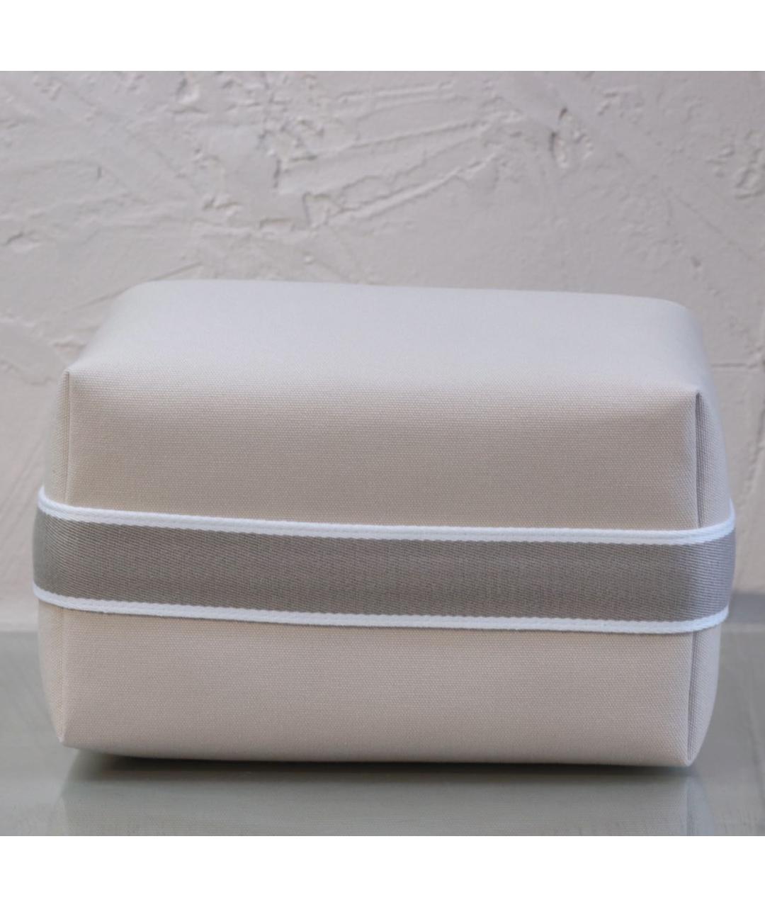 HERMES Бежевая хлопковая косметичка, фото 5