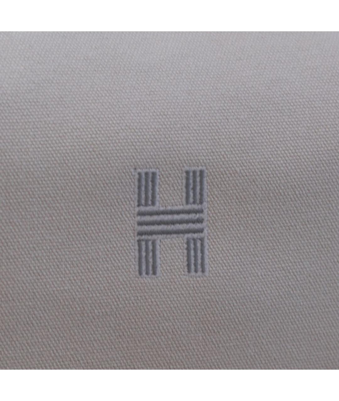 HERMES Бежевая хлопковая косметичка, фото 6
