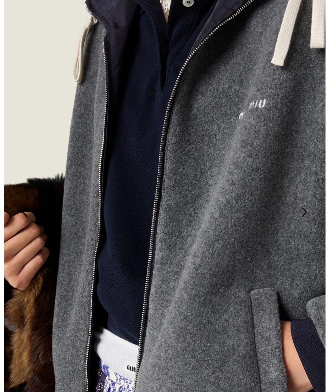 MIU MIU Темно-синяя куртка, фото 3