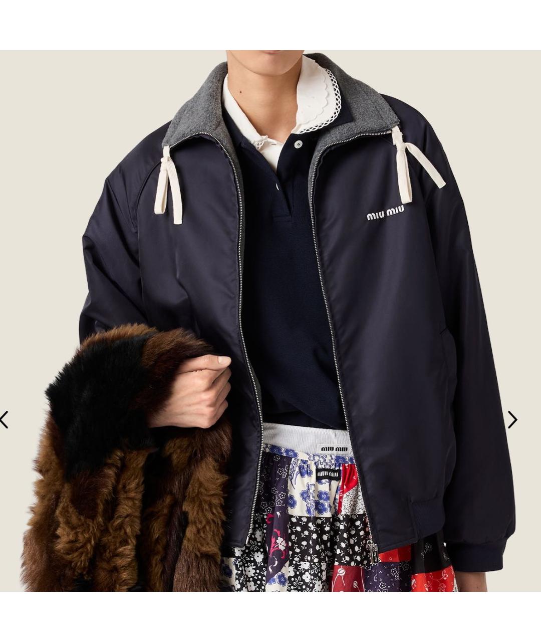 MIU MIU Темно-синяя куртка, фото 4