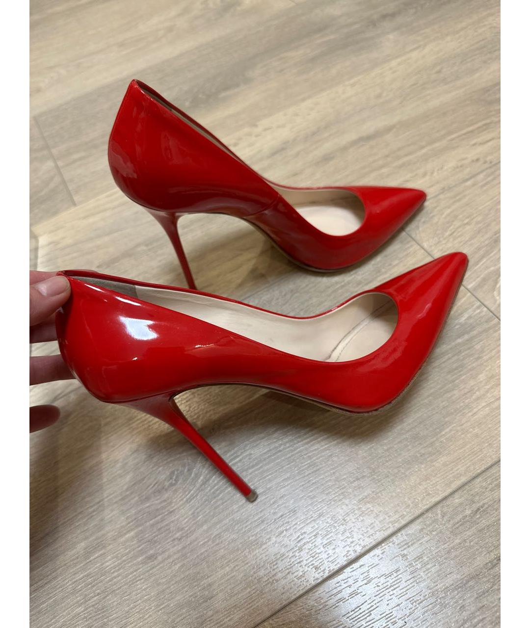 GIAN MARCO LORENZI Красные туфли из лакированной кожи, фото 6
