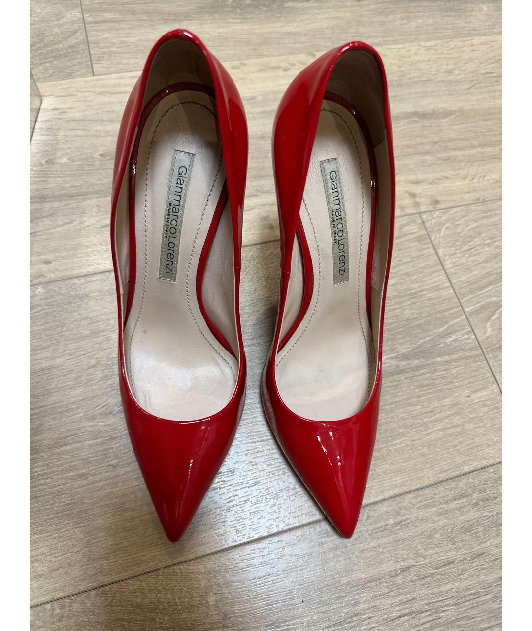 GIAN MARCO LORENZI Красные туфли из лакированной кожи, фото 3