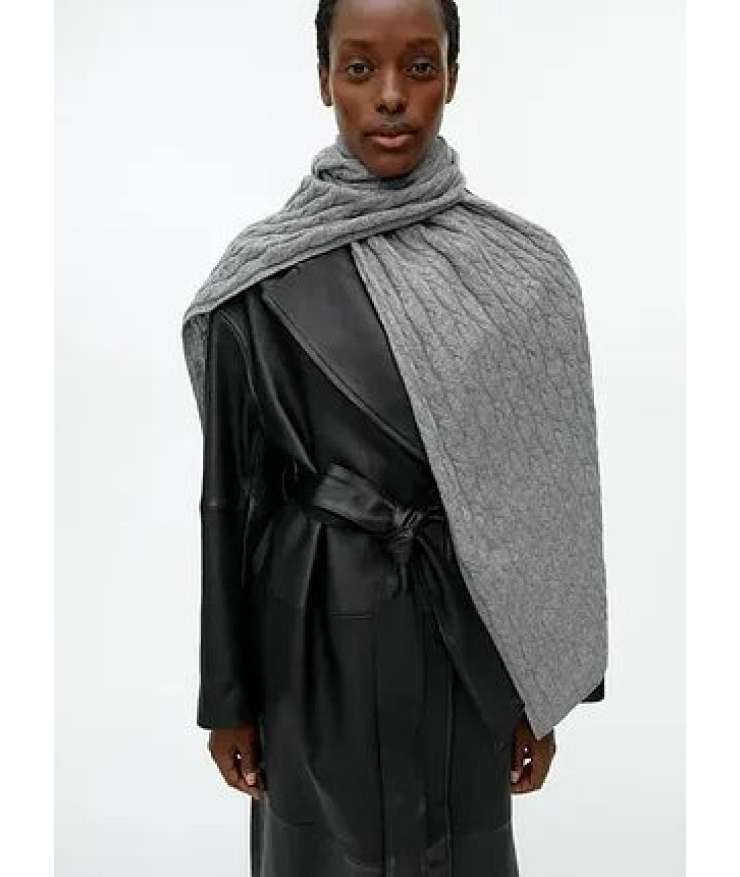 ARKET Серый кашемировый шарф, фото 4