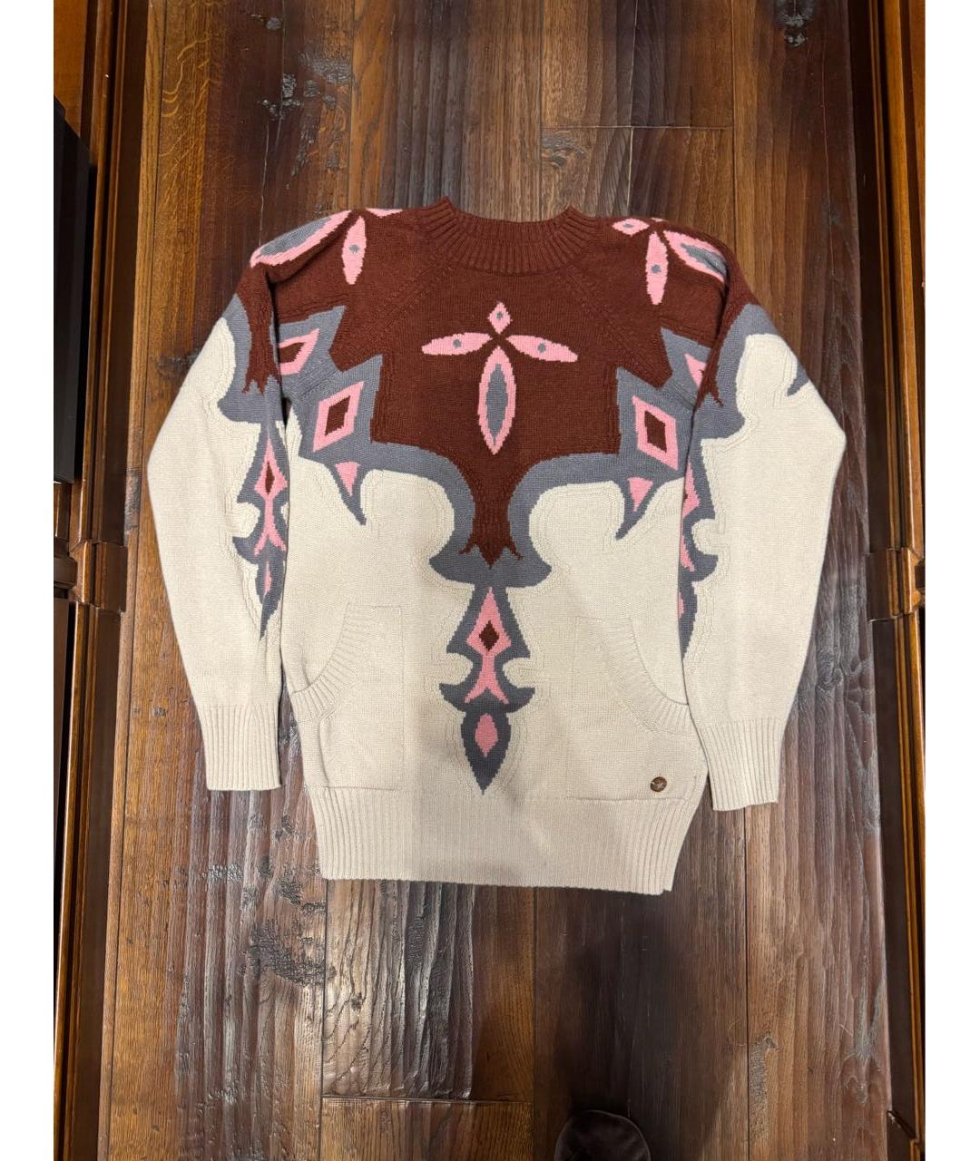 CHANEL Бежевый кашемировый джемпер / свитер, фото 5