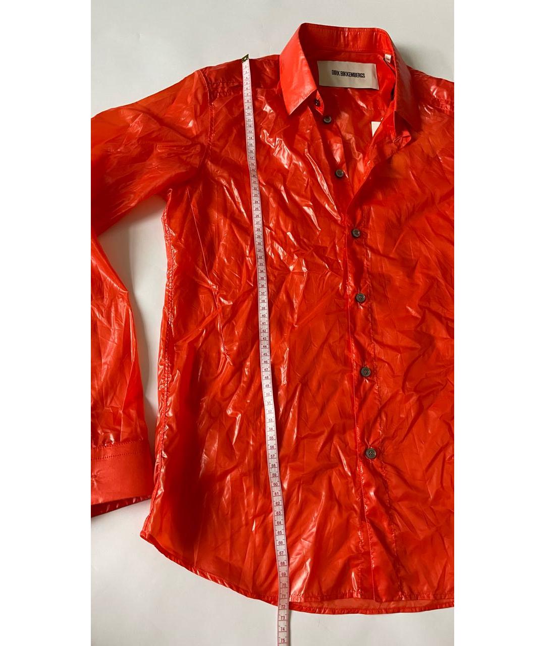 BIKKEMBERGS Оранжевая кэжуал рубашка, фото 7