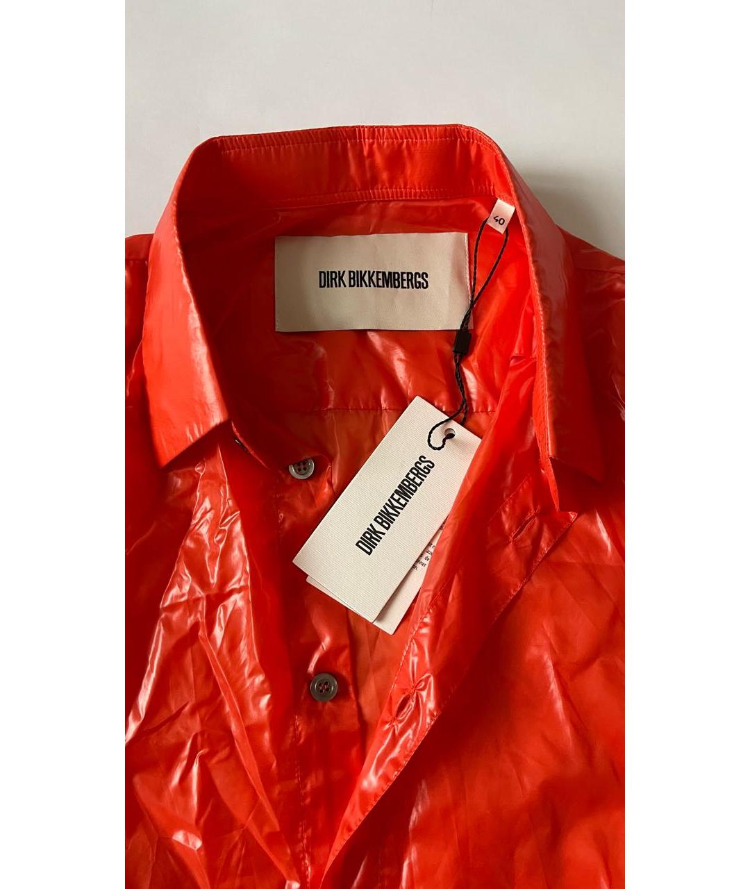 BIKKEMBERGS Оранжевая кэжуал рубашка, фото 2