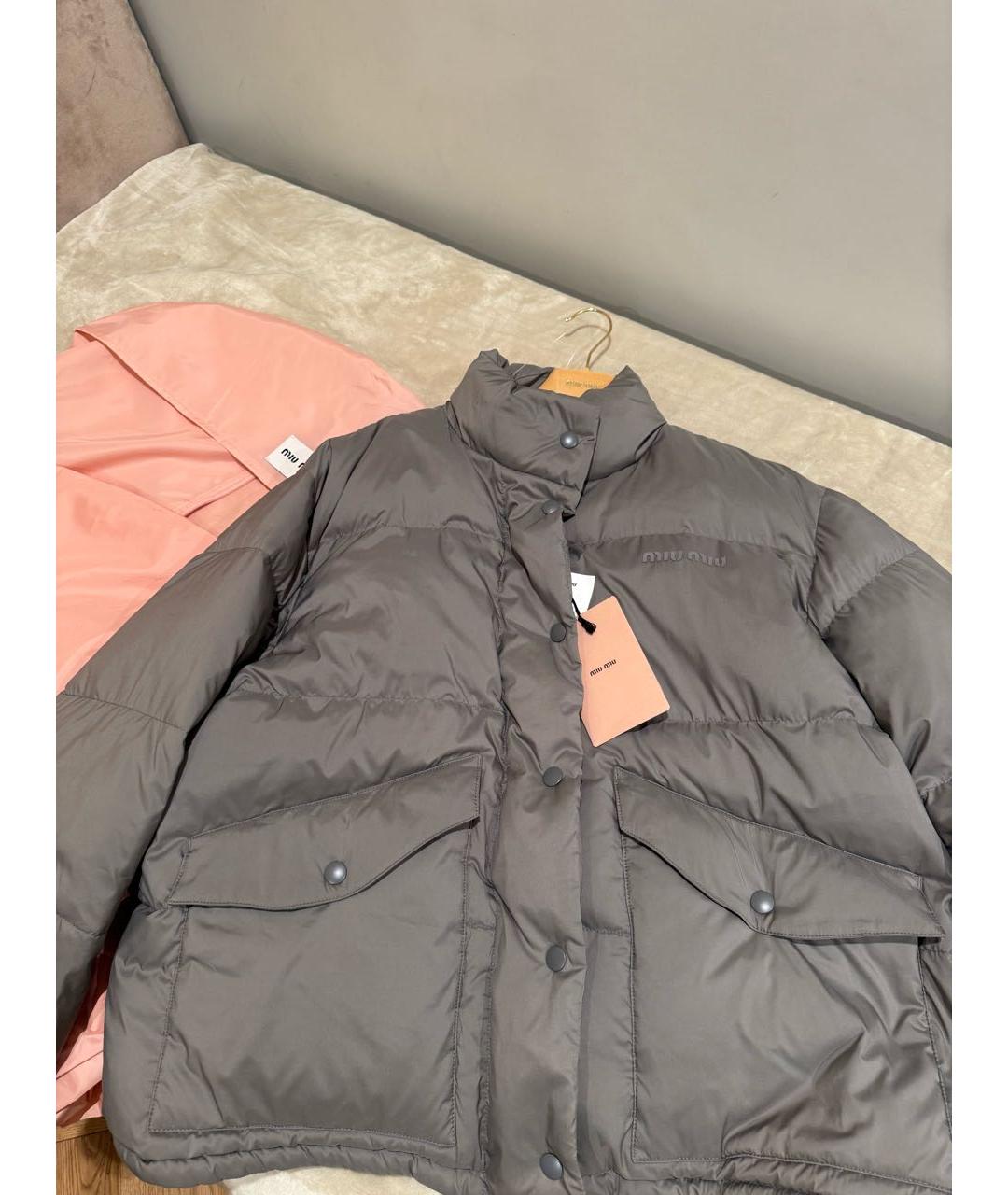 MIU MIU Серая куртка, фото 2