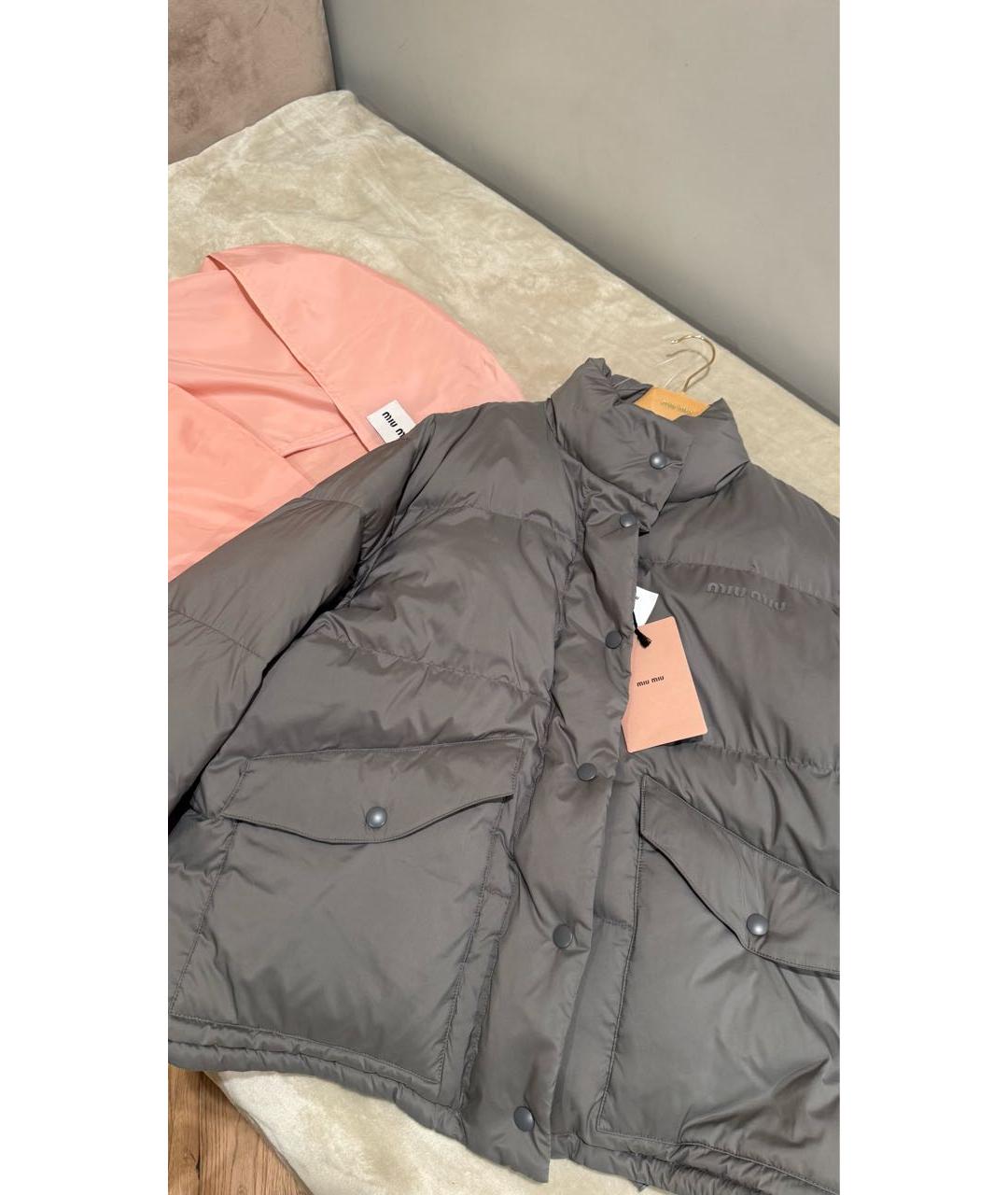 MIU MIU Серая куртка, фото 3
