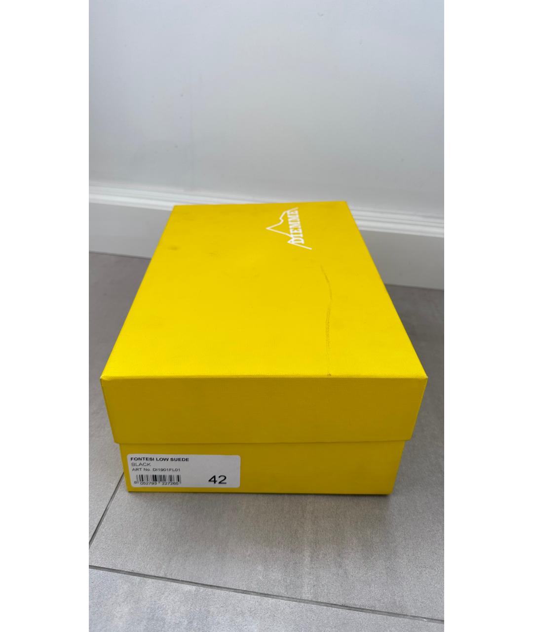 DIEMME Черные замшевые низкие кроссовки / кеды, фото 7