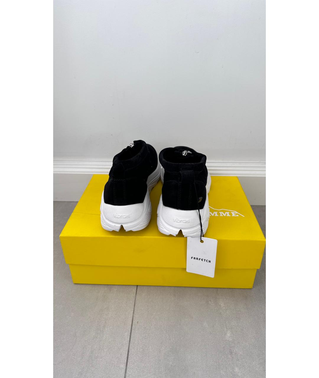 DIEMME Черные замшевые низкие кроссовки / кеды, фото 4