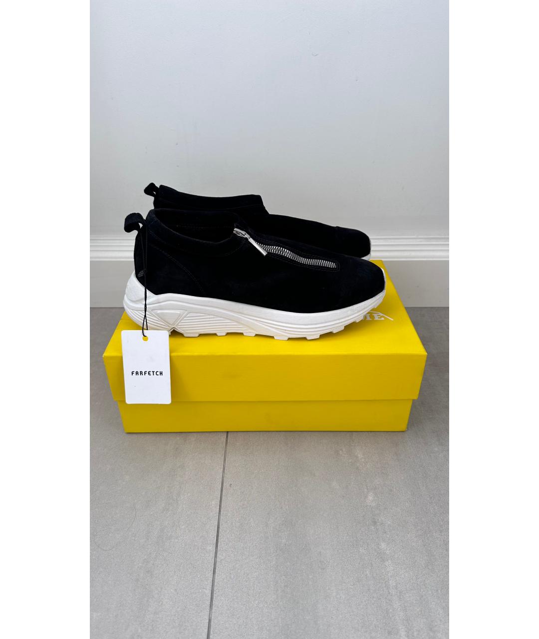 DIEMME Черные замшевые низкие кроссовки / кеды, фото 8