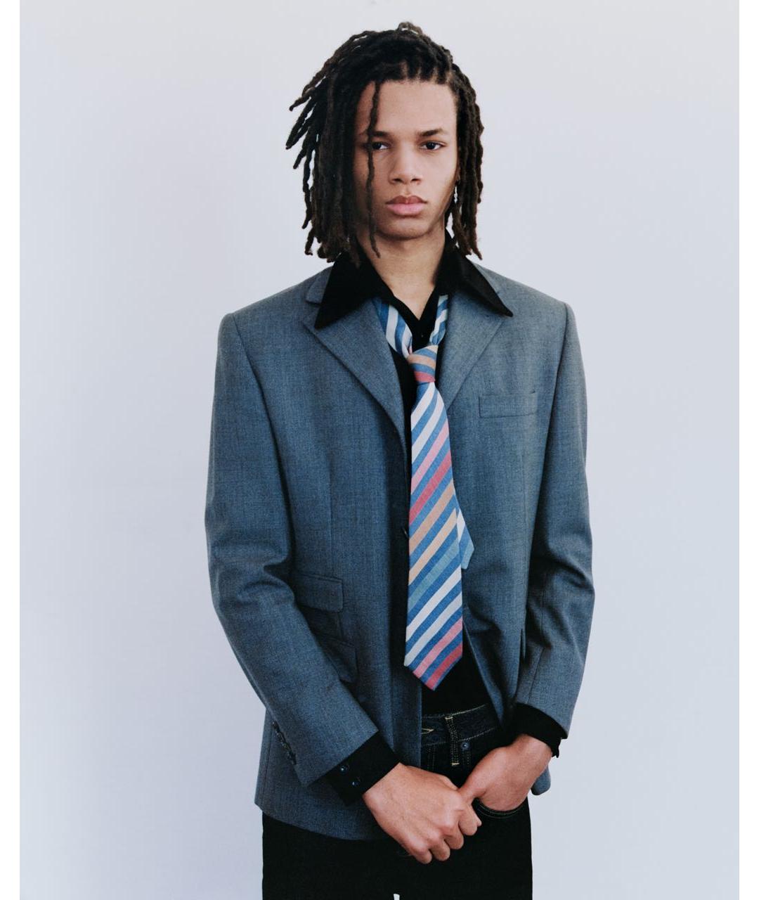 LANVIN Мульти шелковый галстук, фото 6