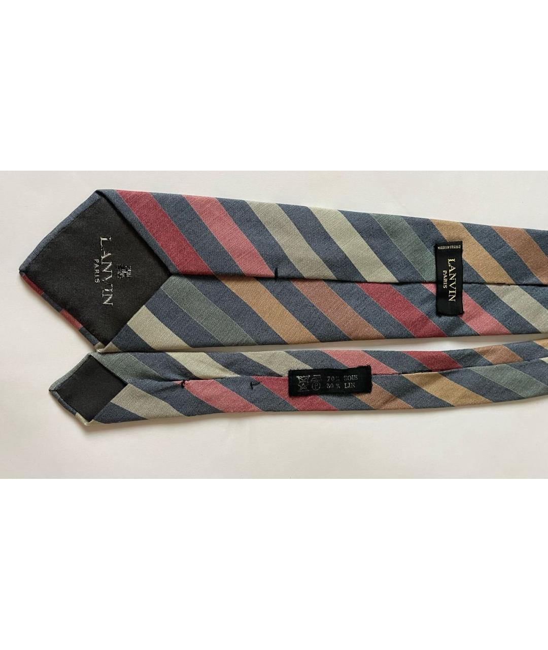 LANVIN Мульти шелковый галстук, фото 3