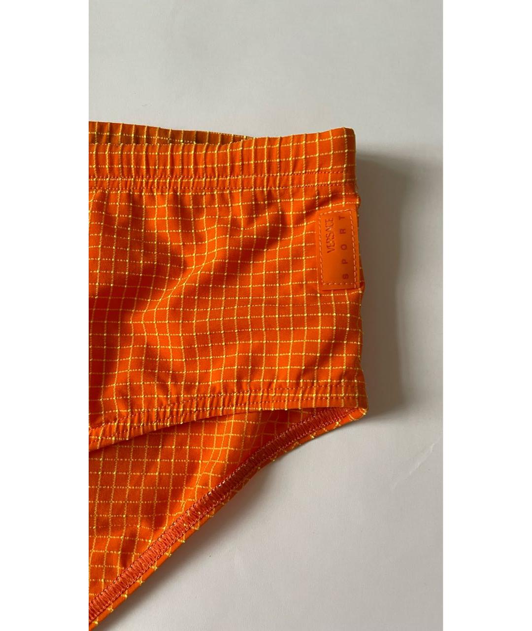 VERSACE Оранжевое полиамидовые плавки, фото 2