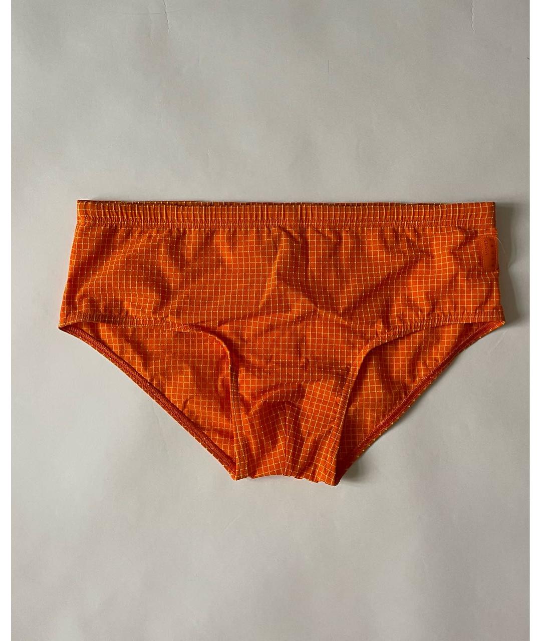 VERSACE Оранжевое полиамидовые плавки, фото 6