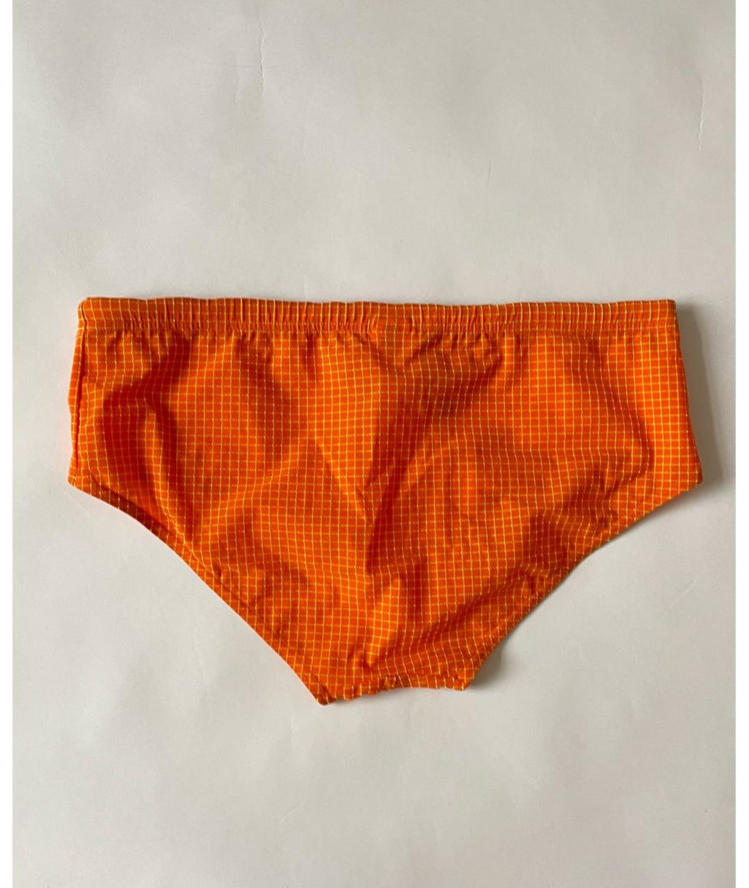 VERSACE Оранжевое полиамидовые плавки, фото 5