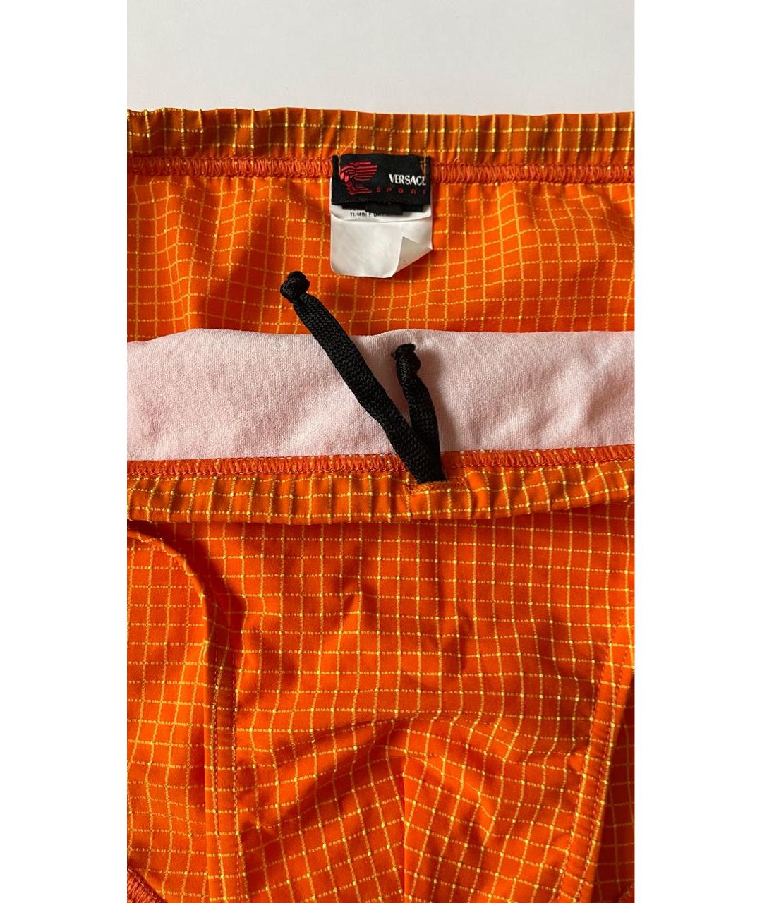 VERSACE Оранжевое полиамидовые плавки, фото 3