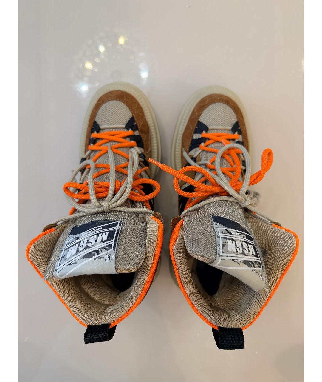 MSGM Коричневые замшевые ботинки, фото 3