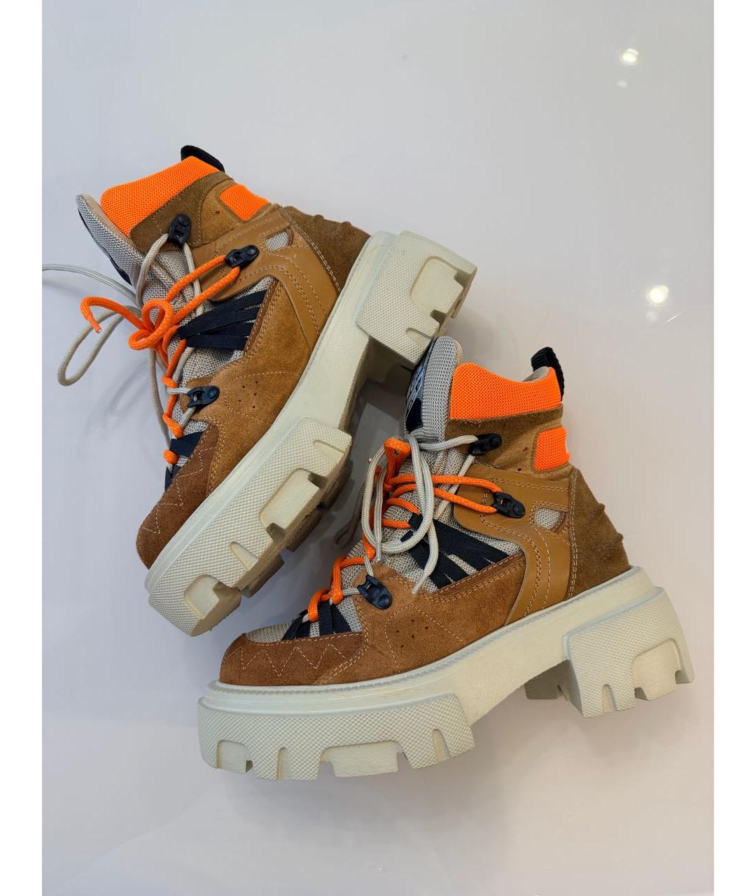 MSGM Коричневые замшевые ботинки, фото 2