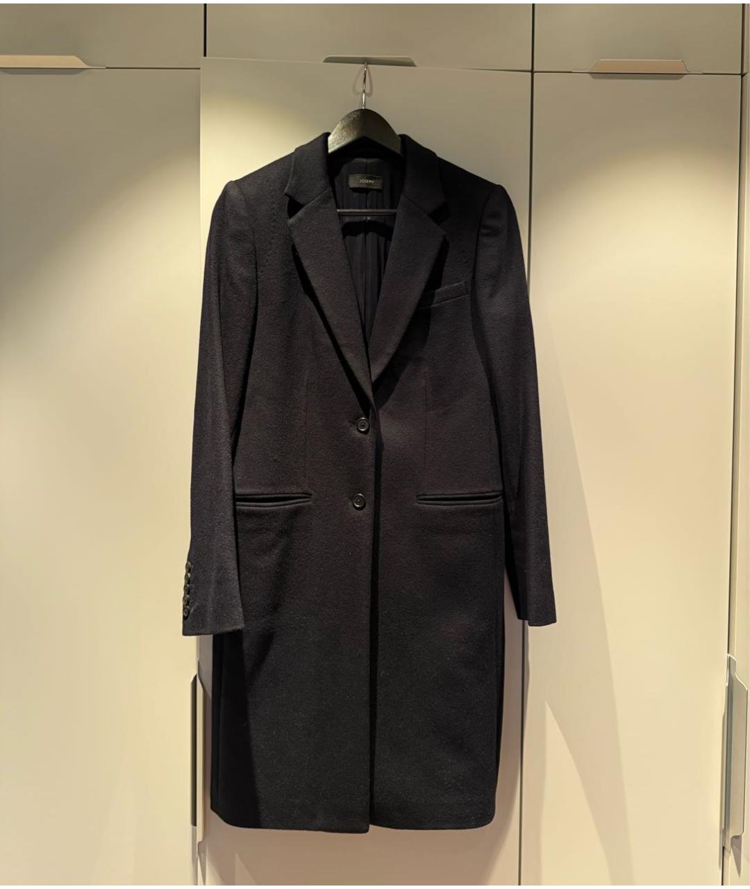 JOSEPH Темно-синее шерстяное пальто, фото 6