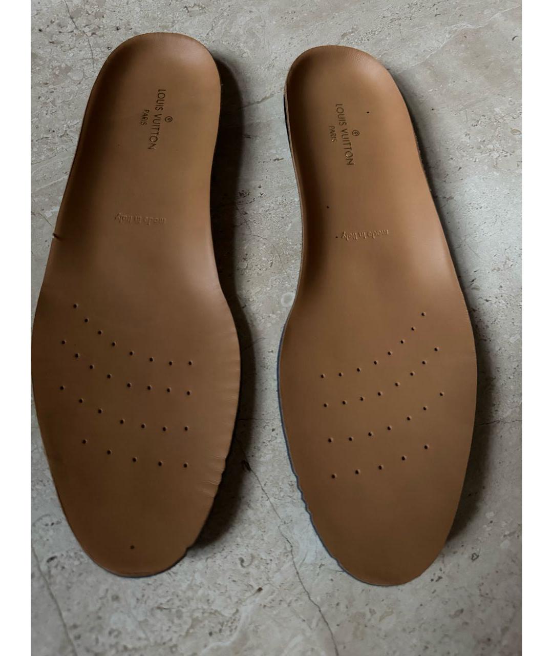 LOUIS VUITTON Черные кожаные лоферы, фото 5