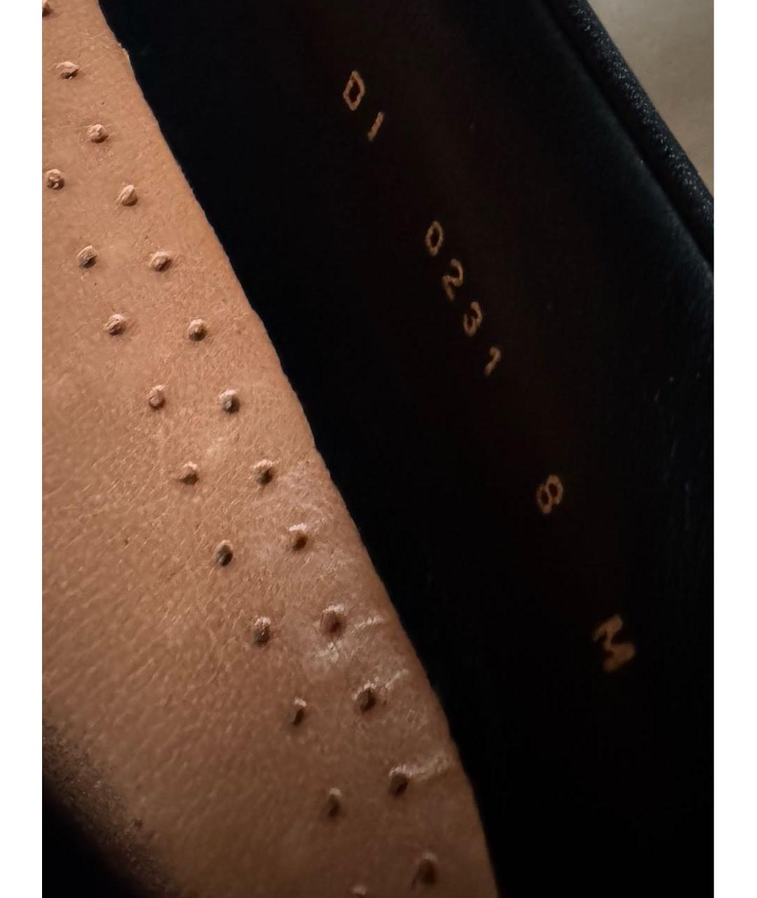 LOUIS VUITTON Черные кожаные лоферы, фото 4