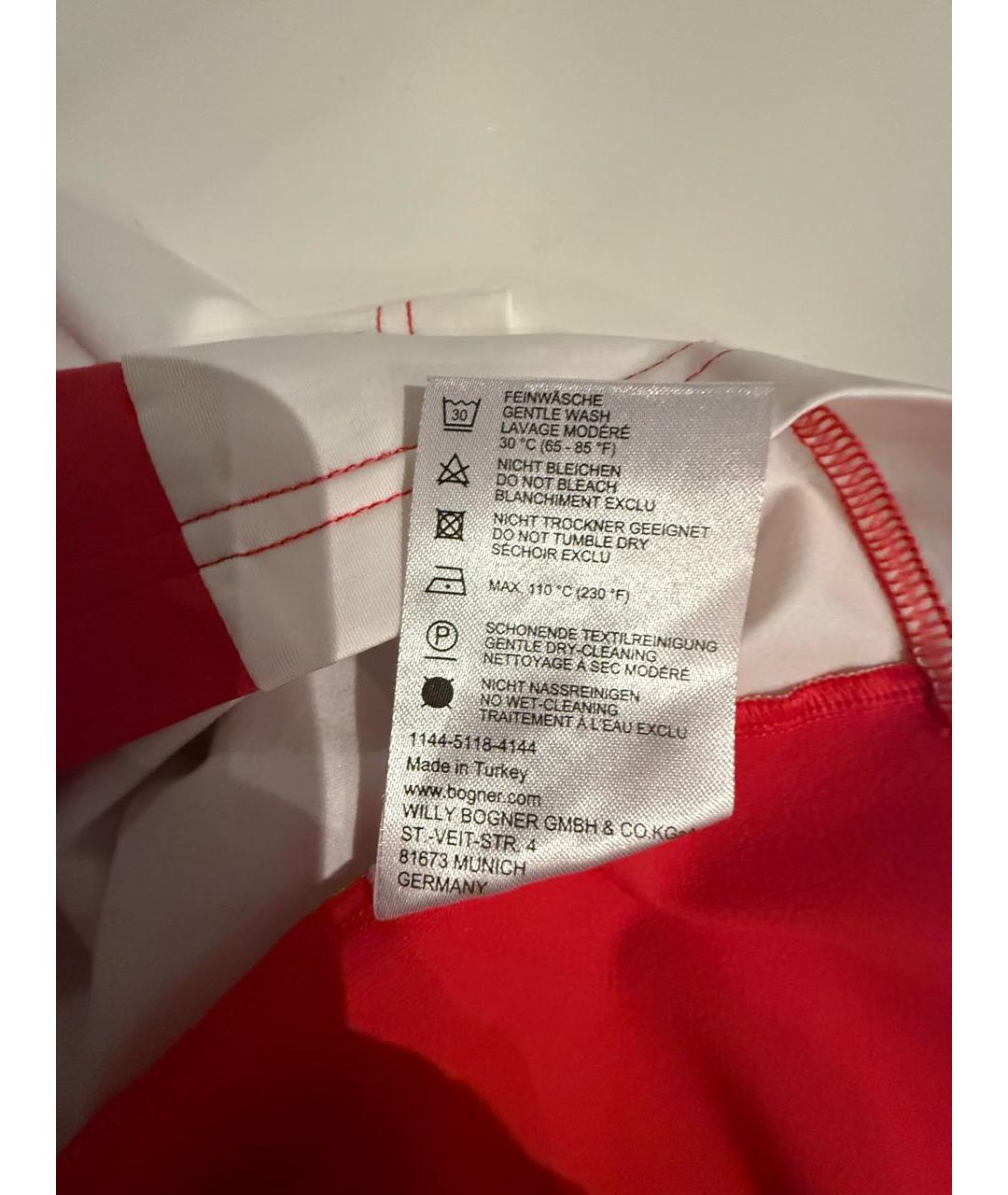 BOGNER Красный полиамидовый спортивный костюм, фото 5