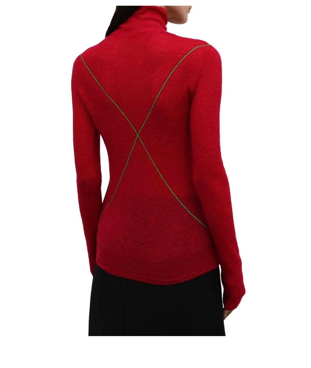 BOTTEGA VENETA Бордовая водолазка, фото 6