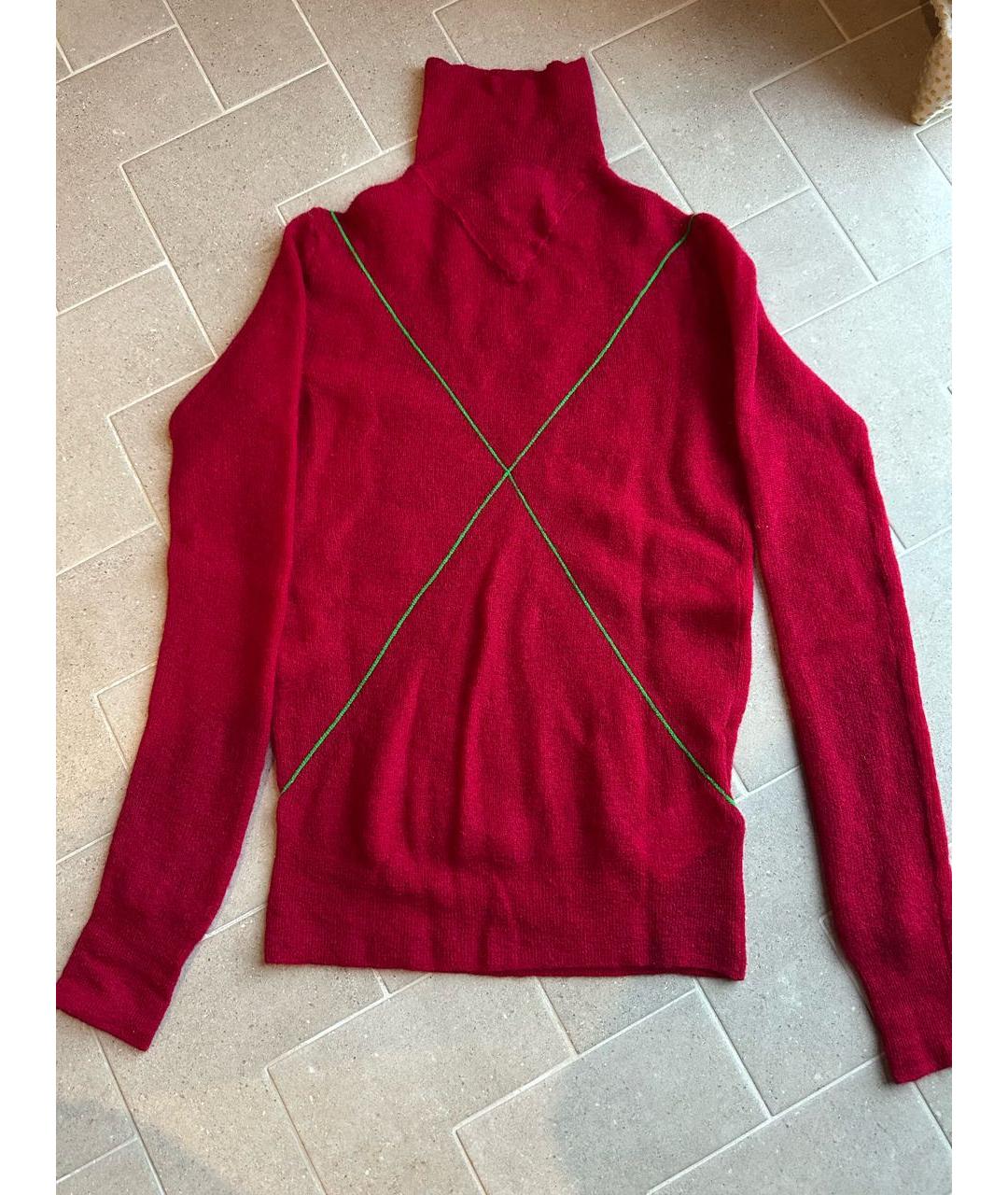 BOTTEGA VENETA Бордовая водолазка, фото 2