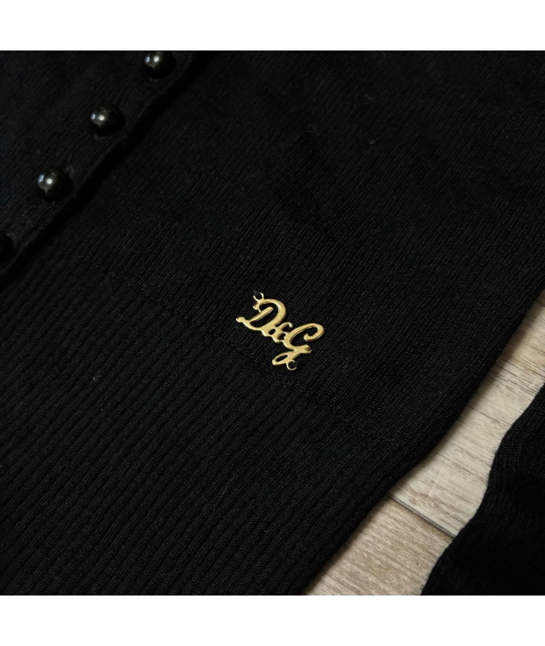 DOLCE&GABBANA Черный кашемировый кардиган, фото 3