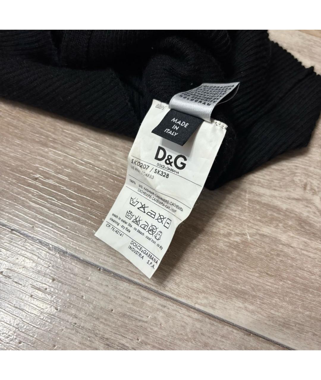 DOLCE&GABBANA Черный кашемировый кардиган, фото 5