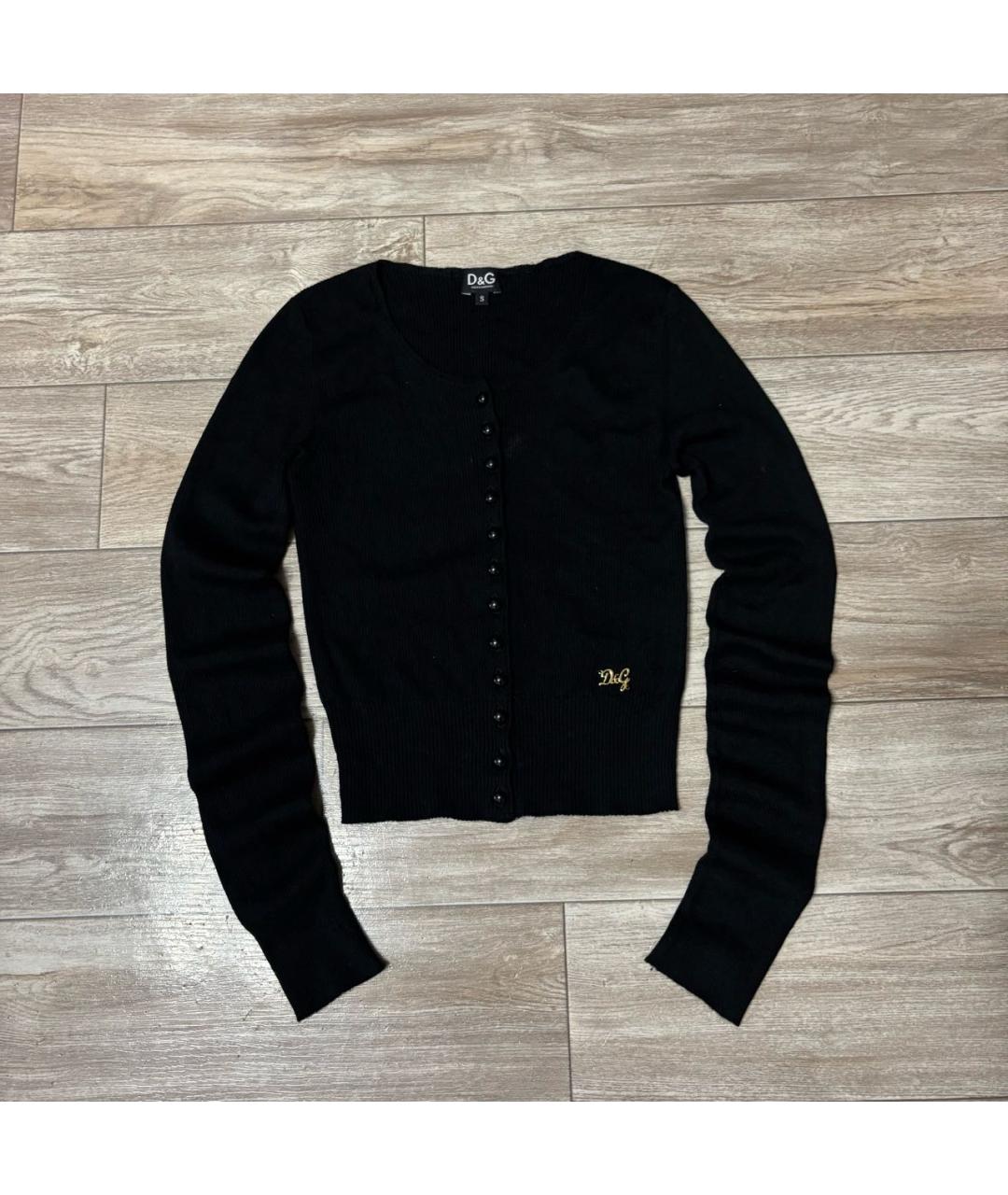 DOLCE&GABBANA Черный кашемировый кардиган, фото 6