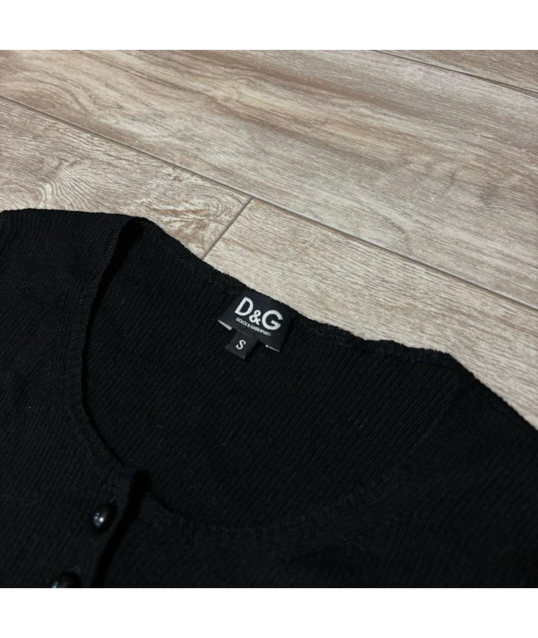 DOLCE&GABBANA Черный кашемировый кардиган, фото 2