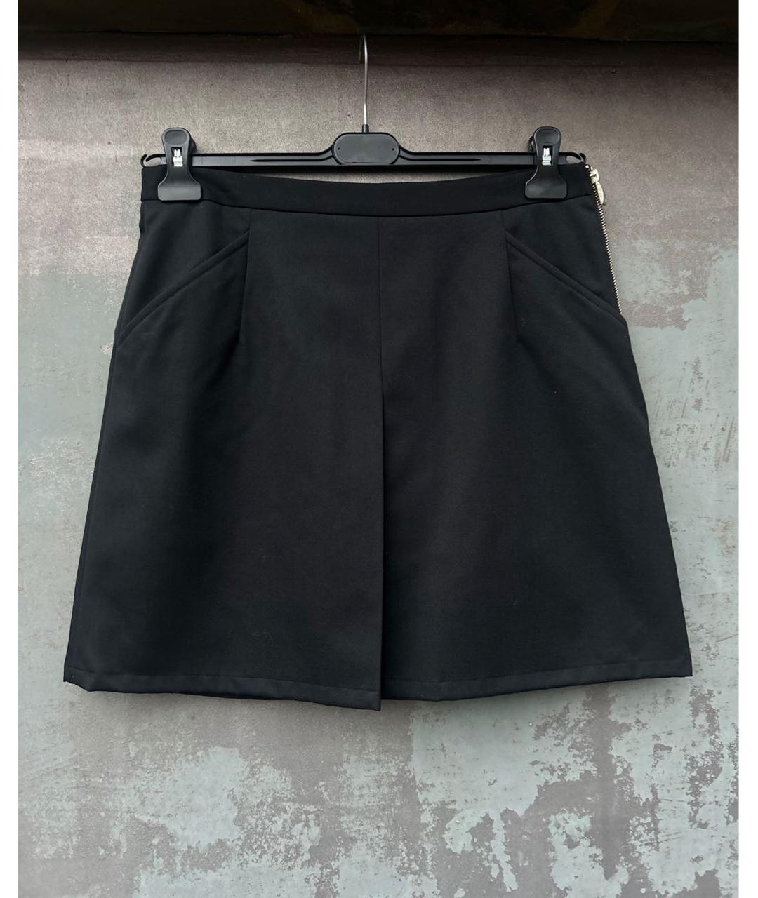 ARMANI JEANS Черная шерстяная юбка мини, фото 9