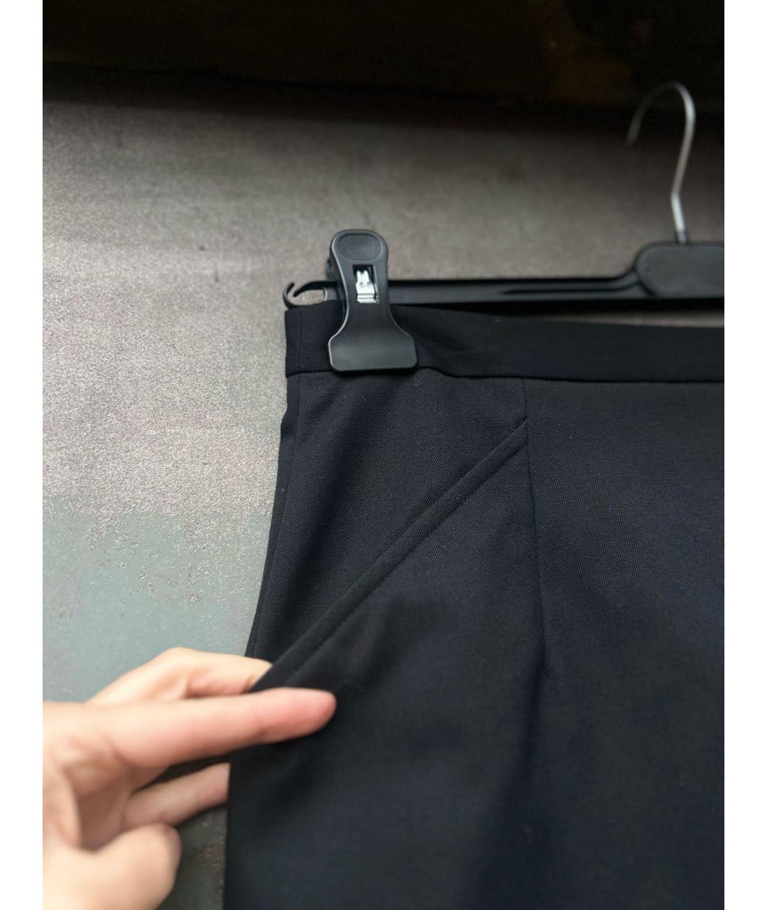 ARMANI JEANS Черная шерстяная юбка мини, фото 3