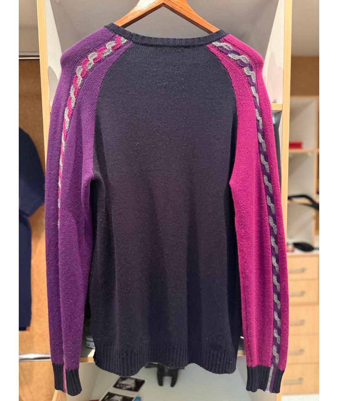 ETRO Темно-синий кашемировый джемпер / свитер, фото 2