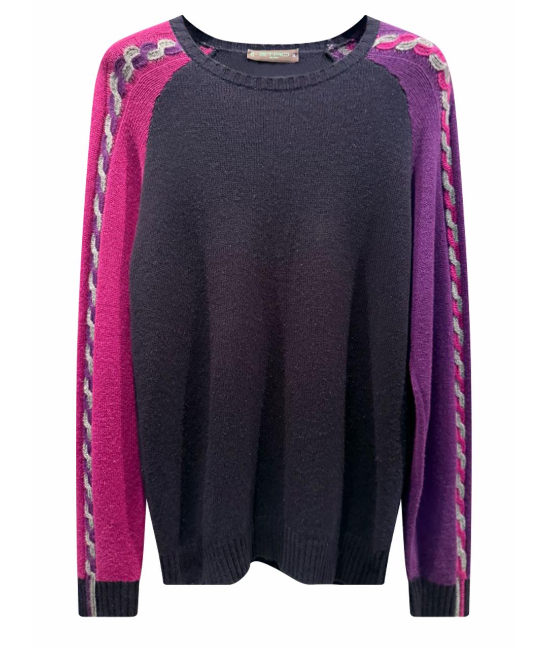 ETRO Темно-синий кашемировый джемпер / свитер, фото 1