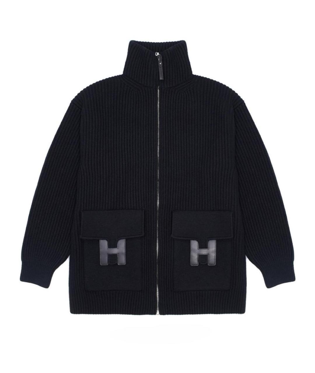 HERMES Черный шерстяной жакет/пиджак, фото 1