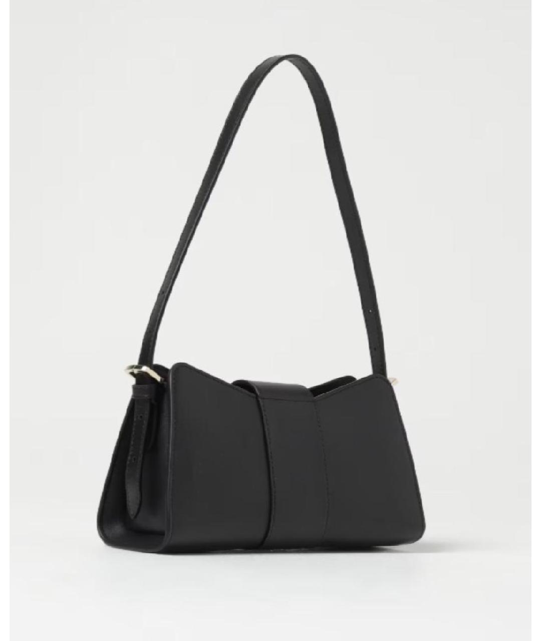 FURLA Черная кожаная сумка с короткими ручками, фото 2