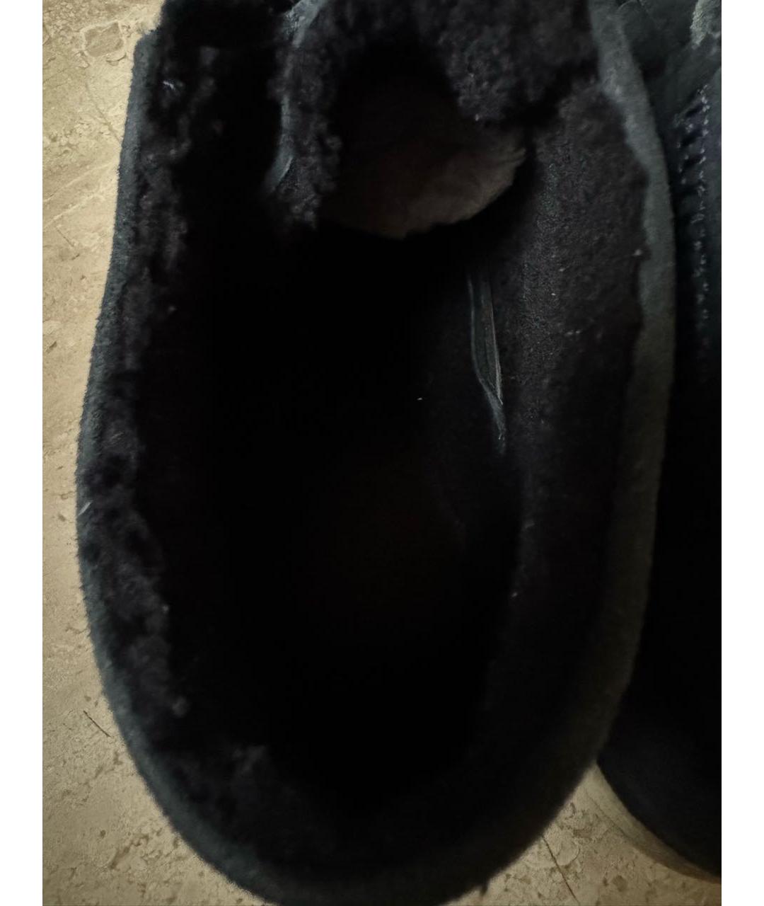 GUCCI Темно-синие замшевые высокие ботинки, фото 4